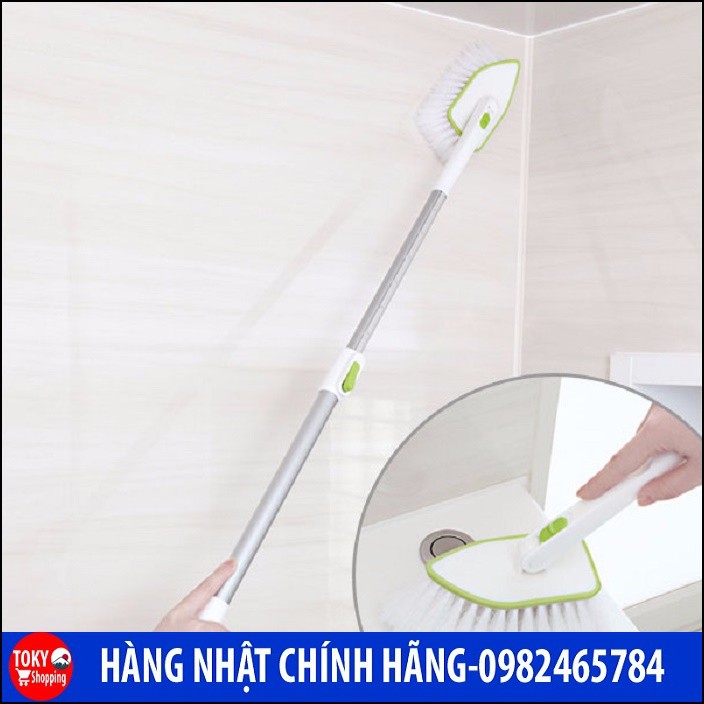Chổi cọ toilet, nhà tắm cán dài cao cấp Hàng Nhập Khẩu Từ Nhật