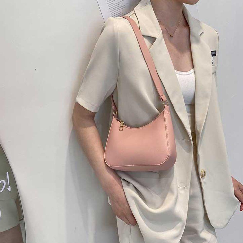 QQMALL Túi Xách Da PU Kẹp Nách Cỡ Lớn Thời Trang Cho Nữ