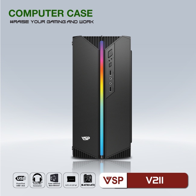 Case máy tính văn phòng - gaming VSP V211