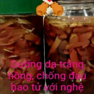 Mật ong ngâm nghệ tươi