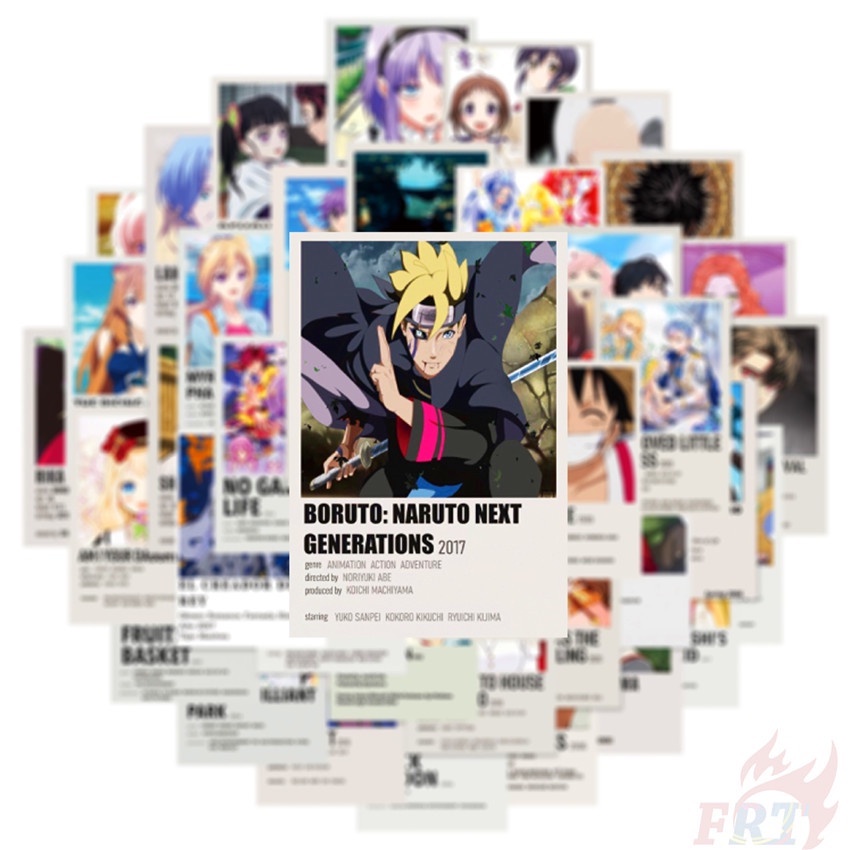 100Pcs/Set ❉ Shōnen Manga Series C Mixed Magazine Mini Poster Stickers ❉ Classical Anime Cartoon DIY Fashion Stickers