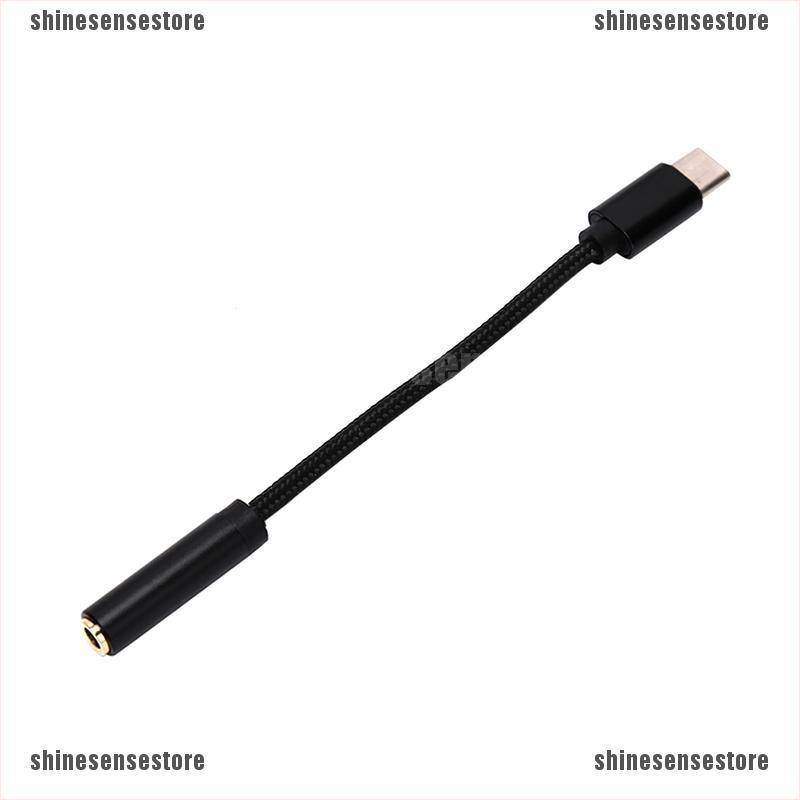 USB-C Type c To 3.5mm Audio Cable Adapter Aux Headphone Jack For Samsung M(shinesensestore)