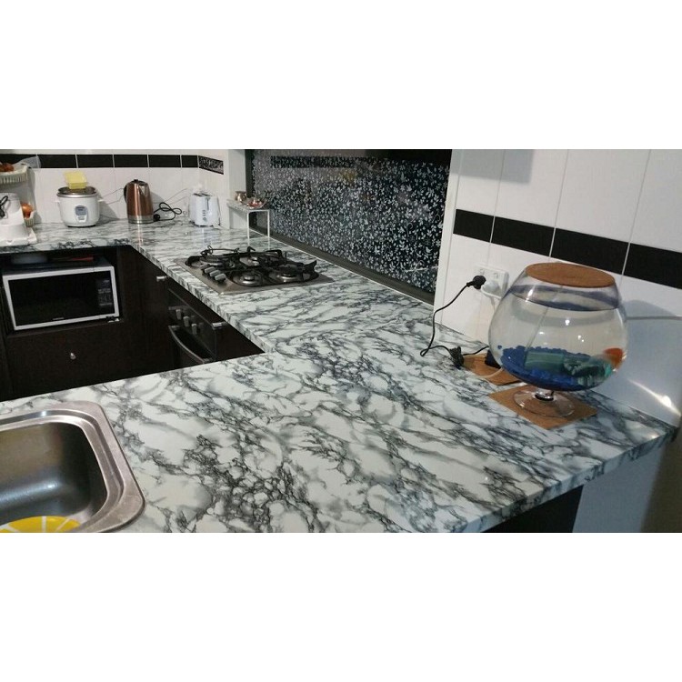 Giấy dán tường PVC dày chống thấm nước họa tiết giả đá hoa cương | BigBuy360 - bigbuy360.vn