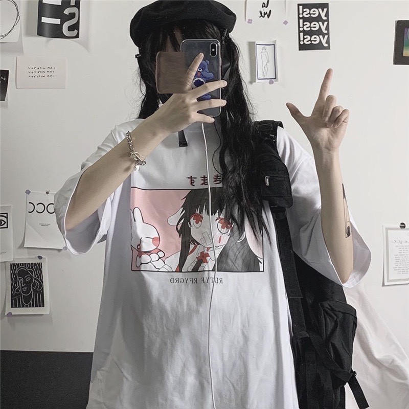 Áo thun tay lỡ Unisex NEKOSG, áo phông form rộng ATL45