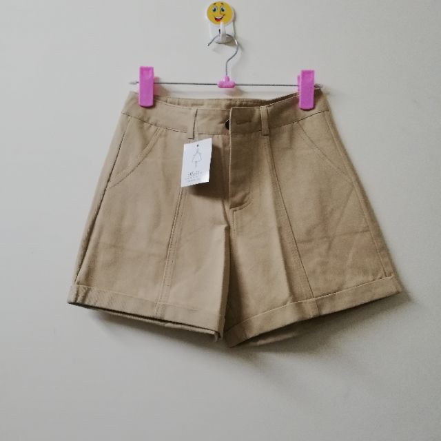 Quần Short Kaki Nữ Hàn Quốc Lật Lai M9