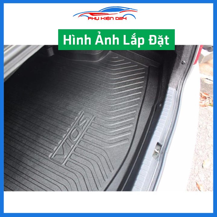 Thảm nhựa lót cốp Vios 2014-2015-2016-2017 nhựa dẻo dày dặn đàn hồi tốt