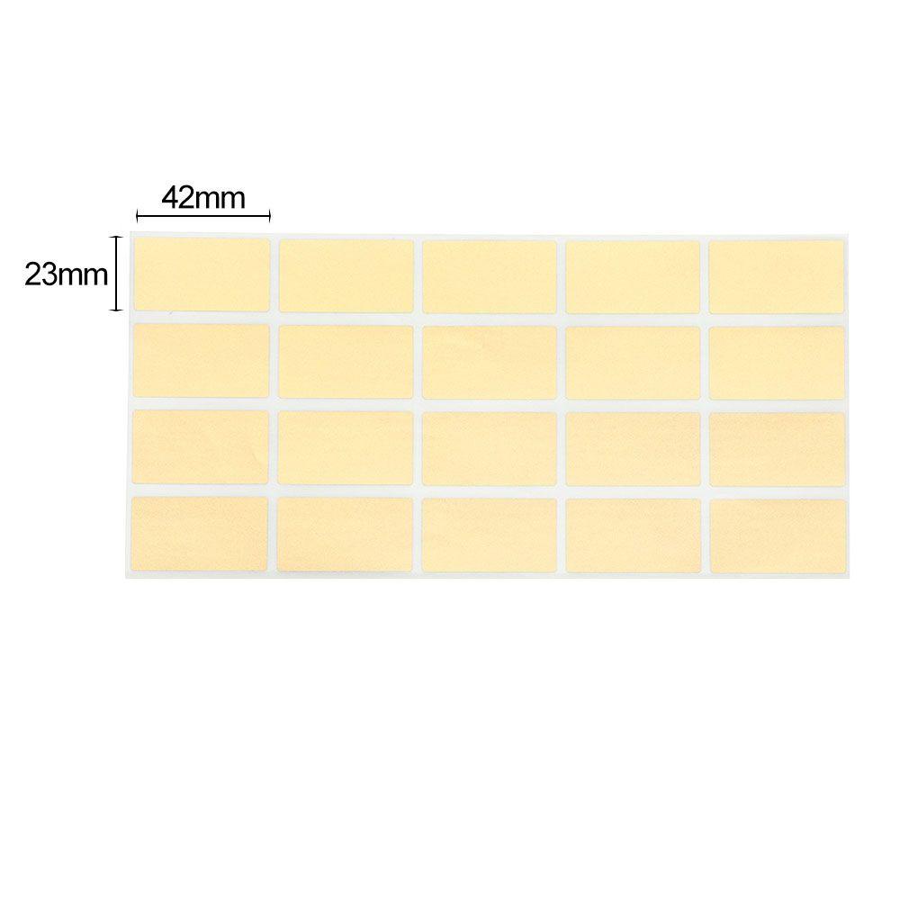 Set 100 Miếng Dán Hình Chữ Nhật Chống Trầy Trang Trí Tiệc DIY