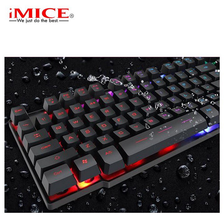 Bàn phím Gaming Imice AK-600 giả cơ chuyên game – Led 7 màu – Chính hãng – Bảo hành 12 tháng – Gaming keyboard