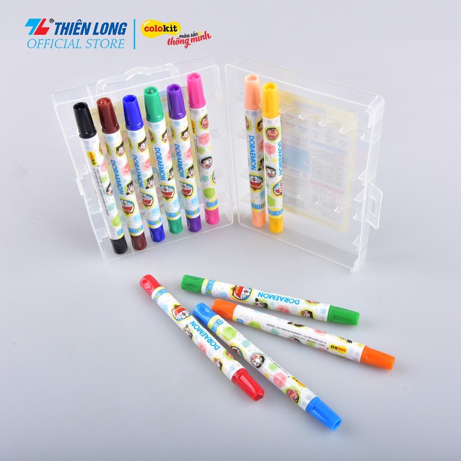 Bút sáp vặn Thiên Long Colokit- 12/18/24 màu-TCR-C007/DO- TCR-C008/DO- TCR-C009/DO