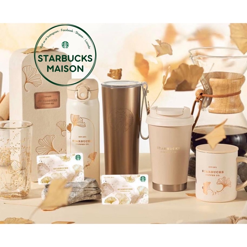 |CHÍNH HÃNG| STARBUCKS MÙA THU AUTUMN - BST Bình, Ly giữ nhiệt, Cốc sứ thuỷ tinh