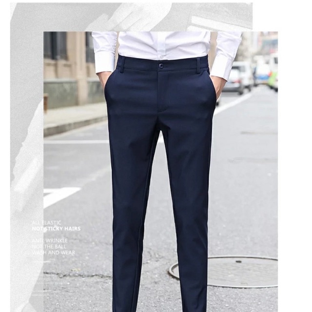 Quần Tây nam vải co giãn đi làm đi học big size người lớn trẻ em | BigBuy360 - bigbuy360.vn