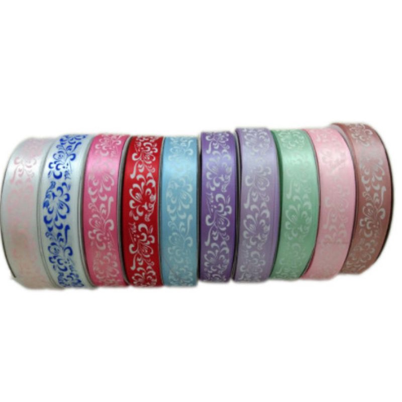 5m ruy băng họa tiết làm nơ cổ trang