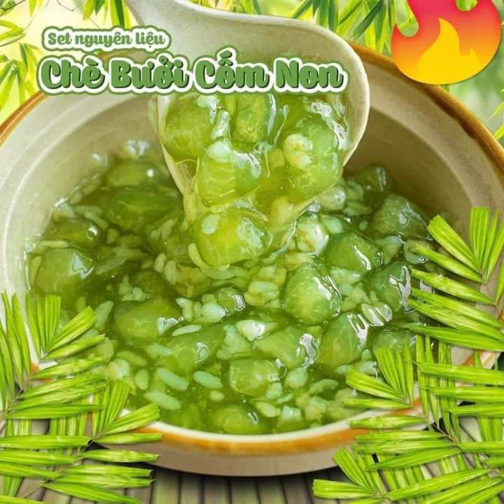 Cùi Bưởi Sên Lá Dứa 1kg Đã Tẩm Sẵn Bột Đường Để Nấu Chè Bưởi Cốm Non - Hopi Mart