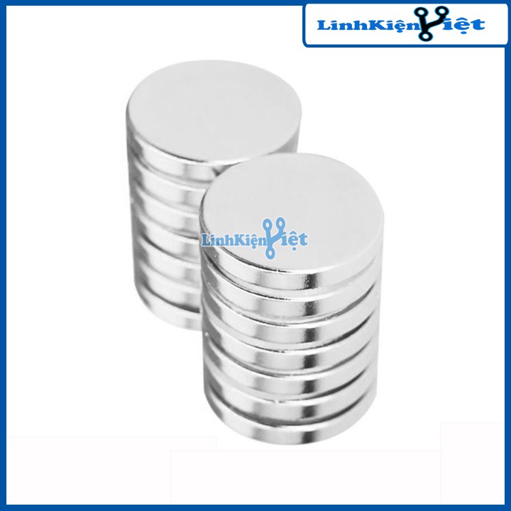 Bộ 2 Viên Nam Châm Đất Hiếm 12x5mm ( Từ Tính Hút Cực Mạnh )