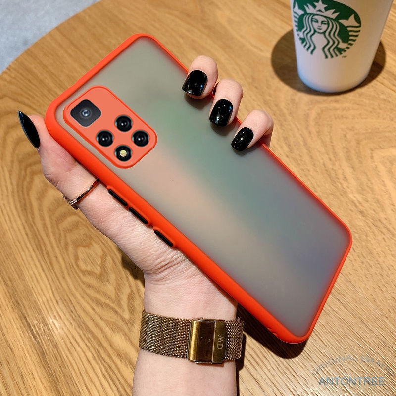 Ốp Điện Thoại Mềm Nhám Trong Suốt Màu Kẹo Có Viền Bảo Vệ Camera Cho Xiaomi Redmi Note 11 Pro 11s 5G