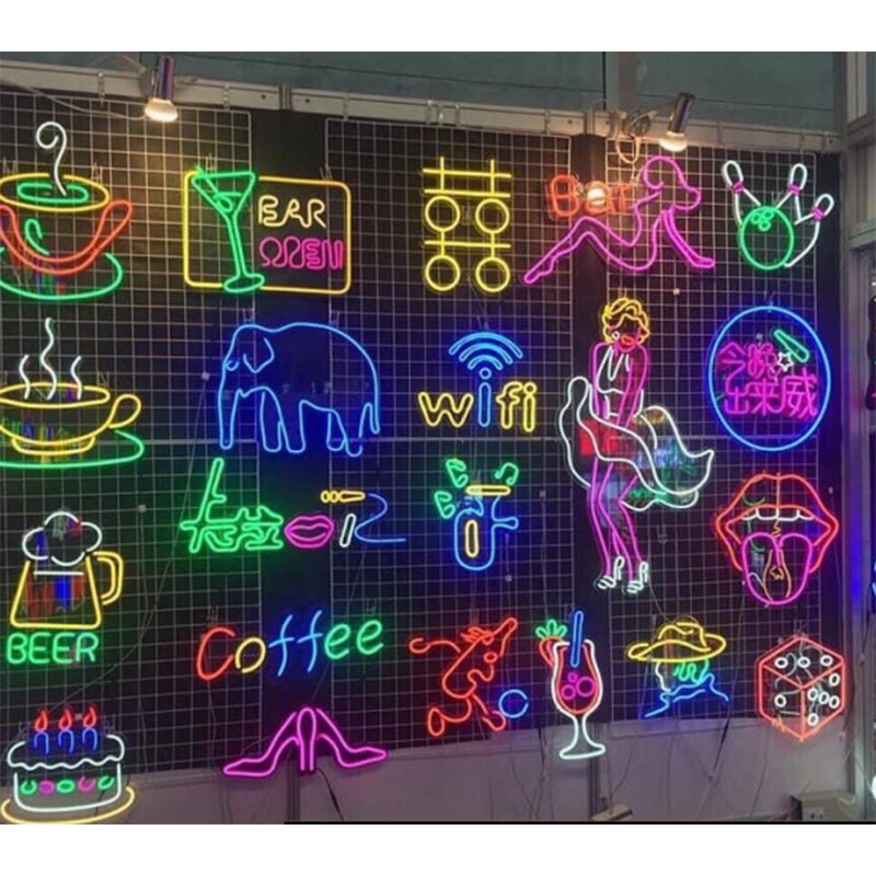 Cuộn Led NEON 5 mét 12V trang trí, uốn chữ quảng cáo