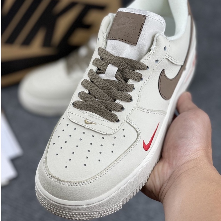 Giày AF1 vệt nâu, air force 1 bản SC đủ size nam nữ Full box bill