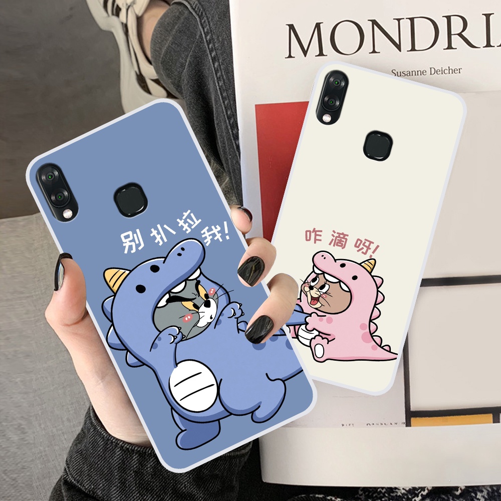 Ốp Vsmart Joy 1 / Joy 1 Plus / Joy1+ in hình cặp đôi doremon, hổ, khủng long dễ thương