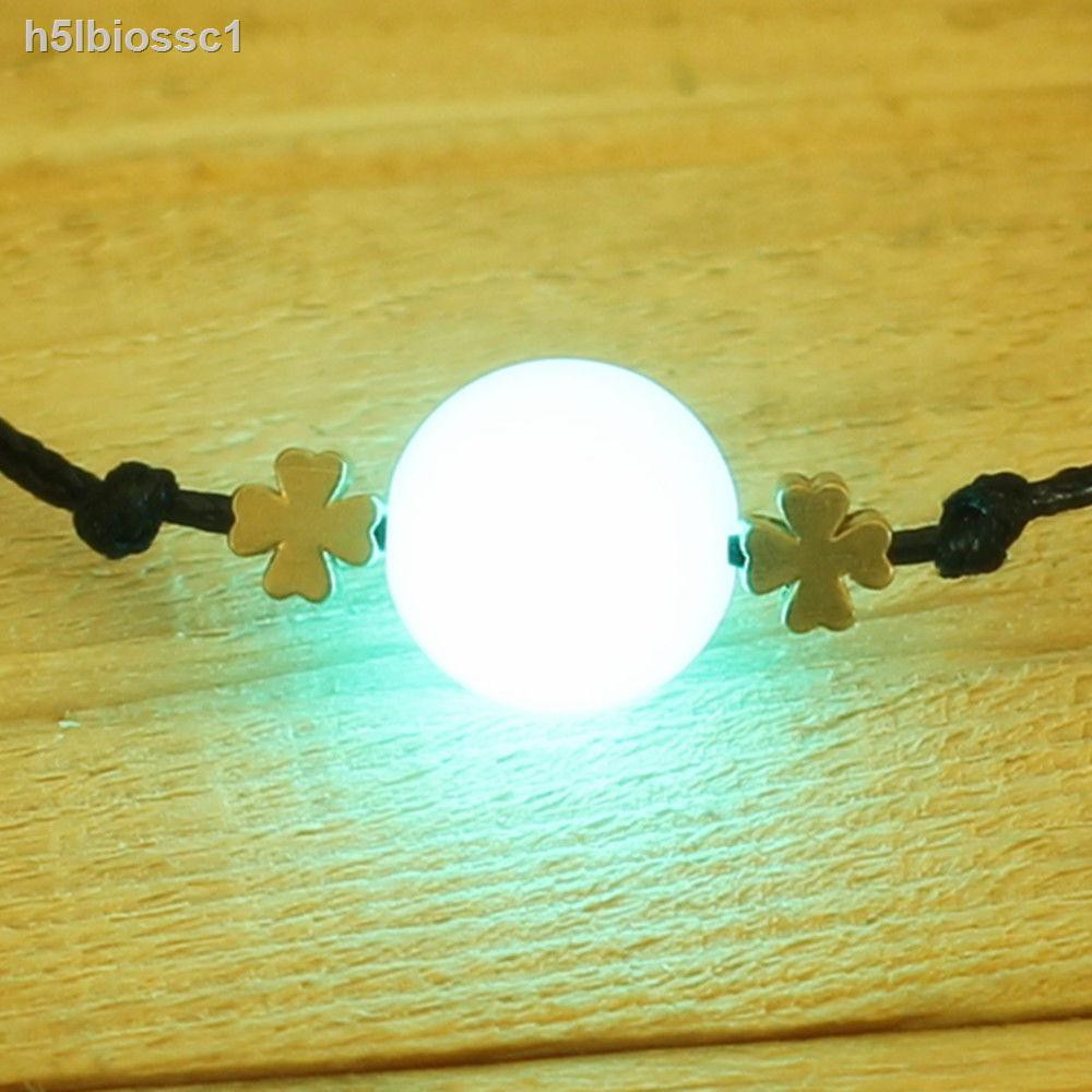 ♈♨❧Vòng tay dạ quang thời trang Hàn Quốc đá dây giản dị uốn lượn nhiều lớp đơn dễ thương bạn gái sành điệu nam hệ