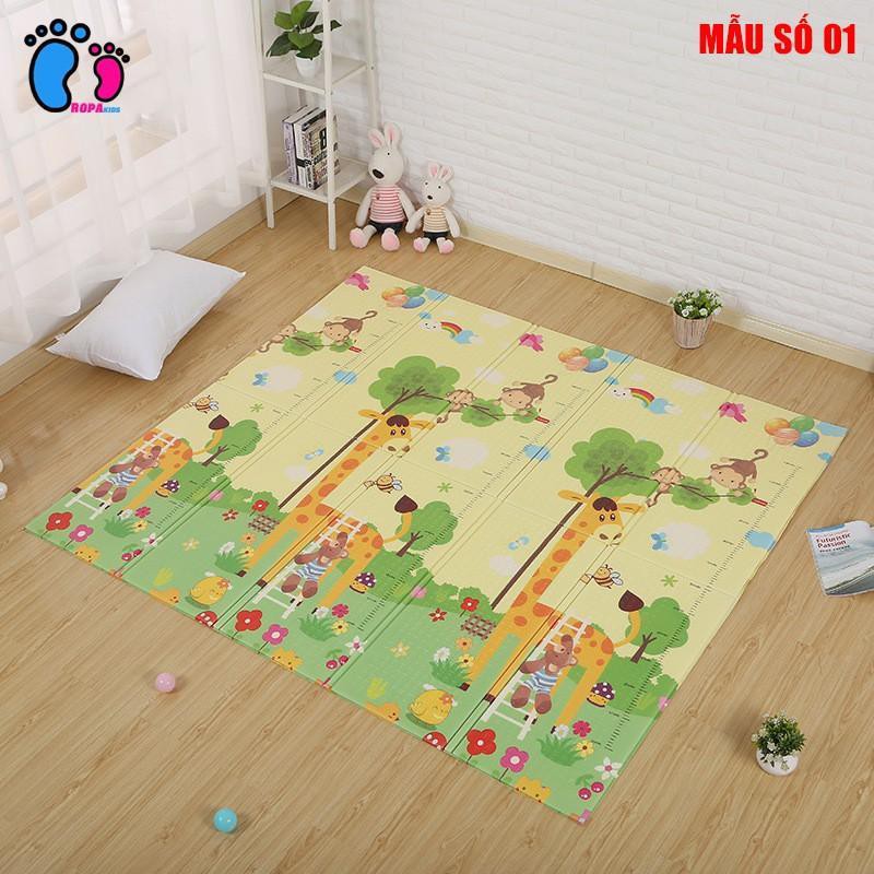 Thảm xốp hai mặt gấp gọn cho bé size 1m8x2m