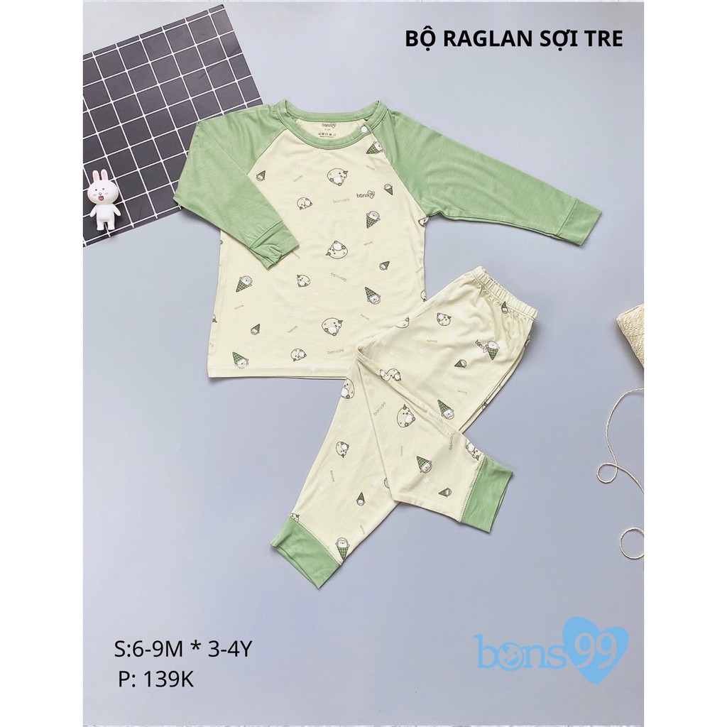 [xả hàng]Bộ raglan sợi tre bons99 2020