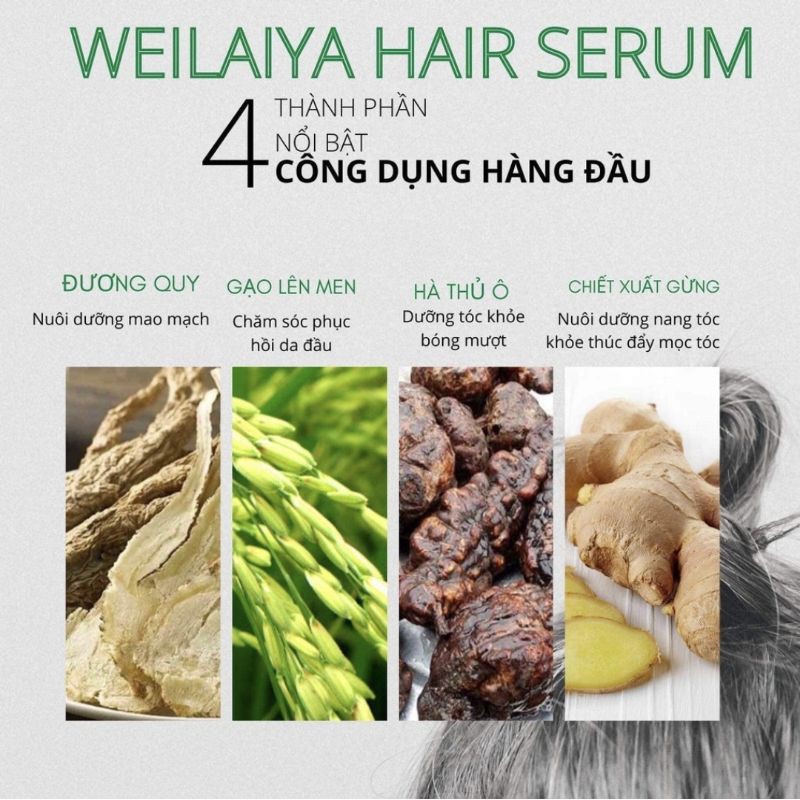 ⭐[SẴN SLL] Huyết thanh Serum Mọc Tóc Weilaiya Chính Hãng Cam Kết Hiệu Quả Kích Thích Mọc Tóc Nhanh Sau 12 Tuần sử dụng⭐