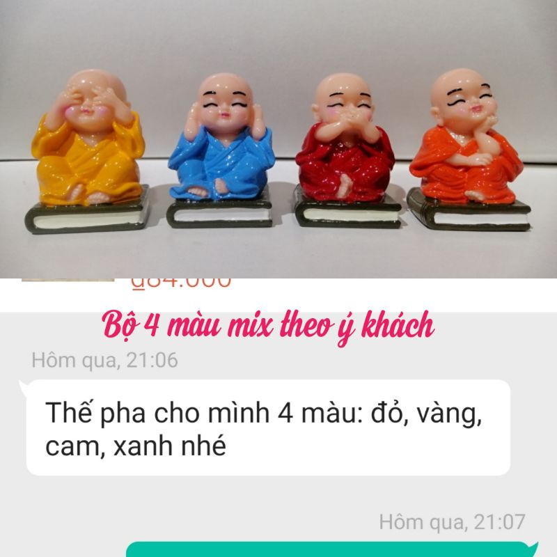 BỘ TƯỢNG CHÚ TIỂU TỨ KHÔNG SÁCH