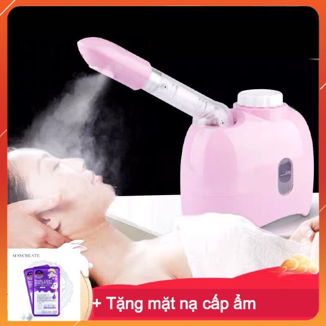 Máy xông hơi mặt xoay 360 độ K33C có ngăn chứa thảo mộc