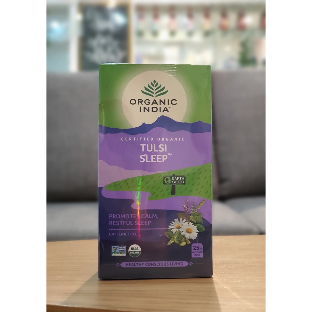 Trà Tulsi cải thiện giấc ngủ - Organic India Tulsi Sleep - MandalaShop