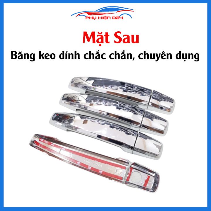 Ốp tay hõm nhựa đen, mạ crom Colorado 2016-2017-2018-2019-2020-2021-2022-2023 sáng bóng chống trầy bảo vệ cửa xe ô tô