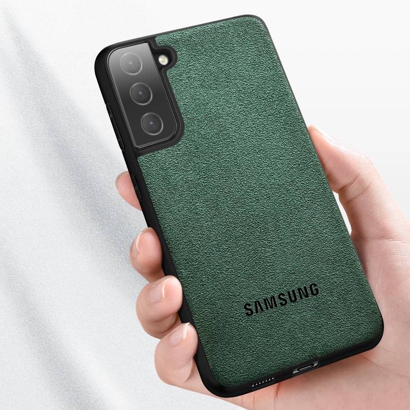 Ốp Điện Thoại logo Alcantara Cho Samsung S21 Ultra S22 S23 Note 20 Galaxy Note 10 Lite S20 Plus S20FE 5G S10 X Note 9