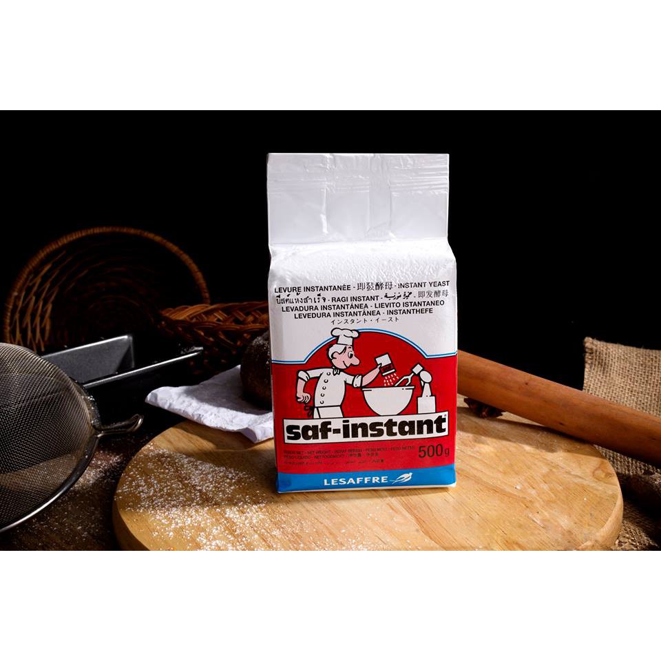 Men lạt PHÁP hiệu Saf-instant 500g - Men nở làm bánh mì, pizza - PL35
