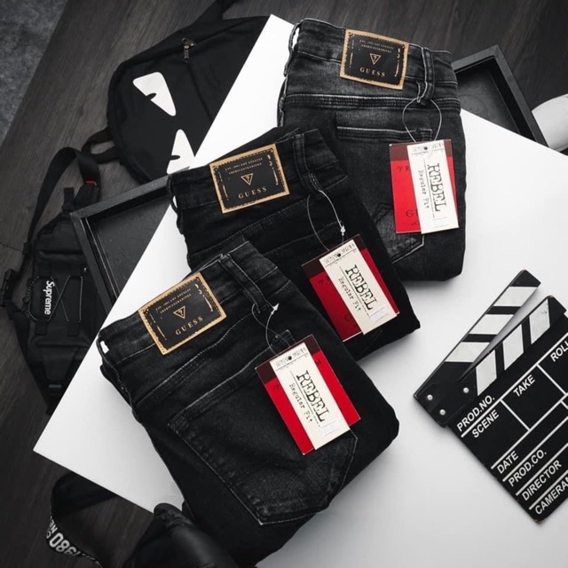 Size [34-42]Quần short jean nam bigsize - siZe lớn cao cấp đen xám
