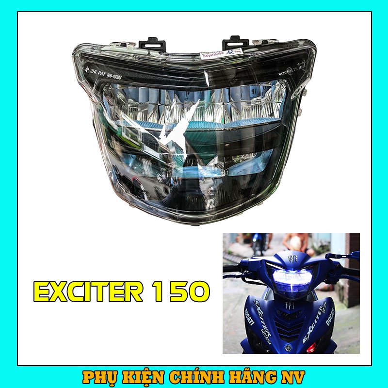 Chóa đèn led EXCITER 150, đèn pha led Ex 150 2 tầng Zhi.pat chính hãng - Bảo Hành 1 Năm