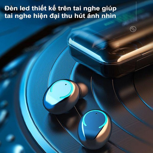 Tai Nghe Bluetooth F9 Pro/ F9 TWS 5.0 Bản QUỐC TẾ Không Dây Cảm Ứng Chống Nước IPX5, Chống Ồn. Tích Hợp Sạc Dự Phòng
