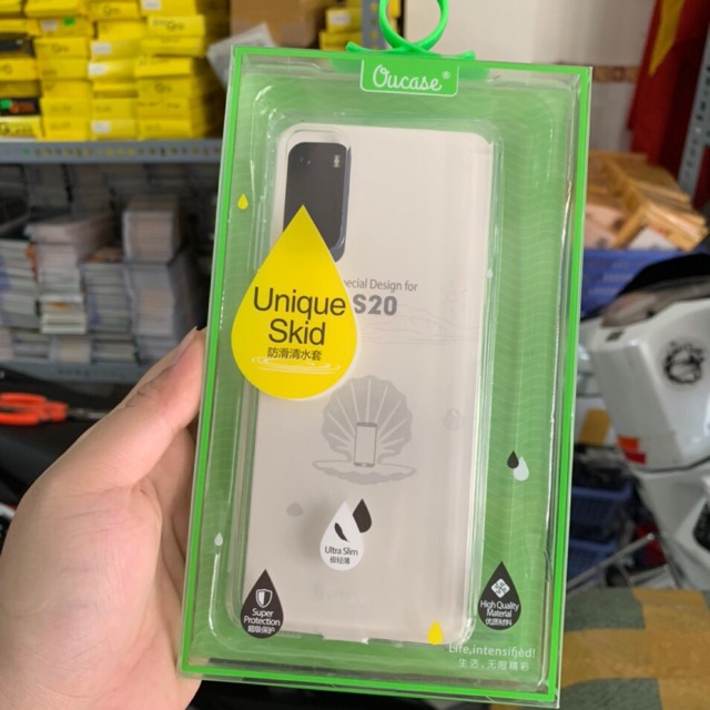 Ốp lưng Ou case Galaxy S20 trong suốt chống xước siêu bền ít ố