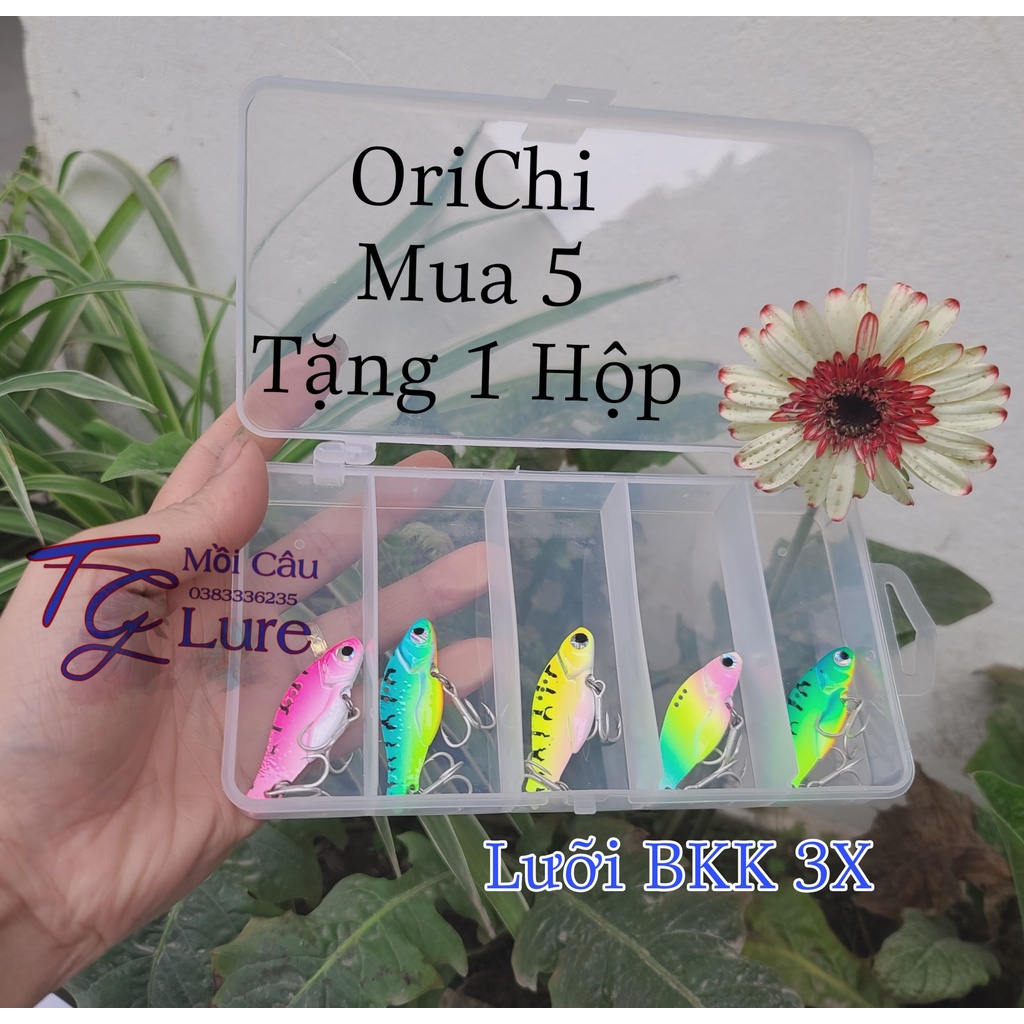 Mồi Cá sắt orichi 10g và 14g lưỡi bkk chống rỉ chuyên lure Mua 5 con tặng 1 hộp M24