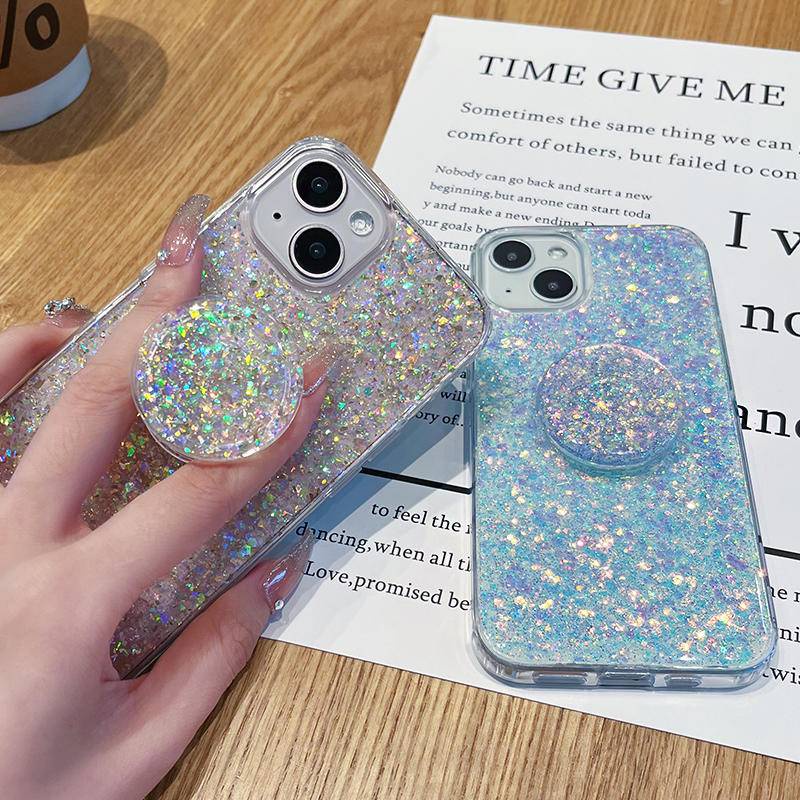 Ốp Điện Thoại Mềm Trong Suốt Đính Sequin Lấp Lánh Cho iPhone 13 12 11 Pro MAX Mini X XS MAX XR SE 2022 2020 7 8 Plus