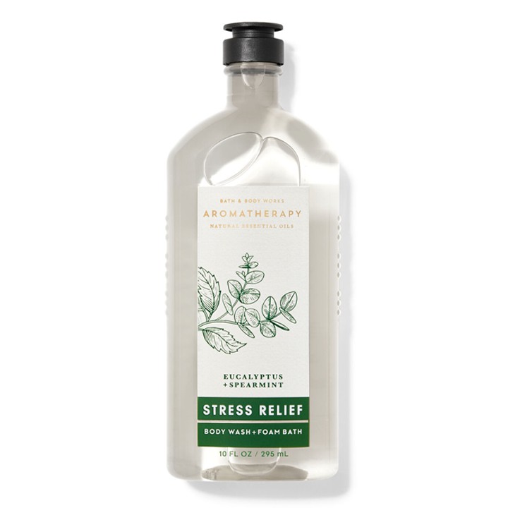 Sữa tắm tạo bọt hương Spa thư giãn tinh dầu bạc hà Stress Relief Eucalyptus Spearmint - Bath & Body Works