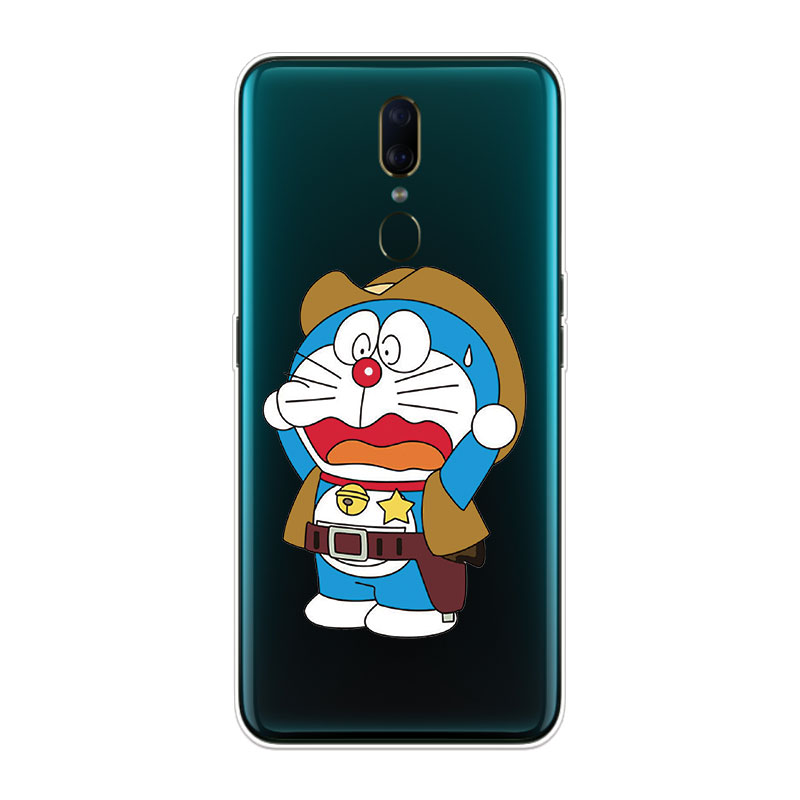 Ốp Lưng Oppo F7 F9 F11 Pro TPU mềm Case Doraemon Two