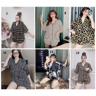 [MUA 2 GIẢM 30%] Đồ Bộ Lụa Mai Ngô (Mango) - Quần Đùi Tay Cánh Dơi (Big szie)