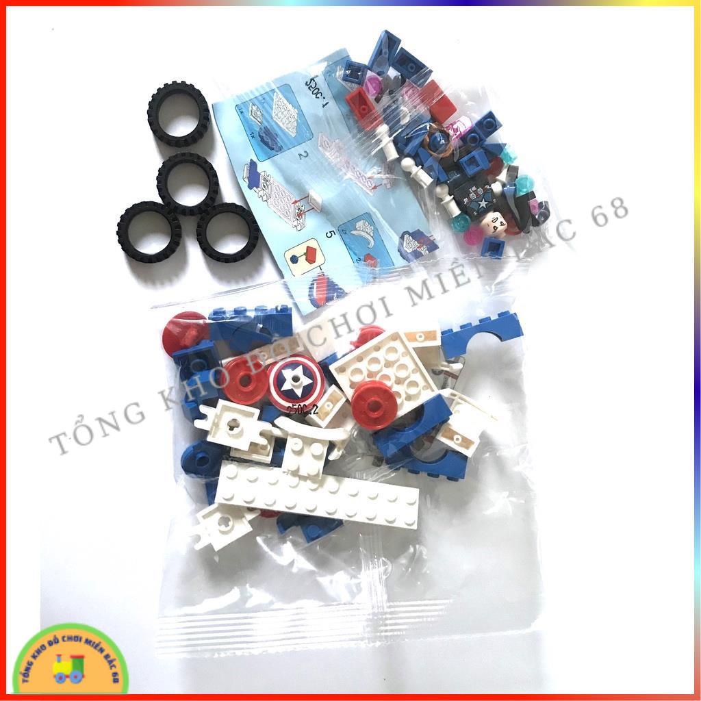 Đồ chơi lắp ráp xếp hình lego siêu anh hùng MG250 người sắt ironman người nhện spiderman captain america Green man