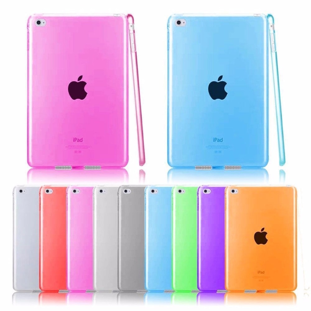 Ốp máy tính bảng TPU silicon mềm trong suốt siêu mỏng cho iPad Air 2 / Air 1 iPad 6 5