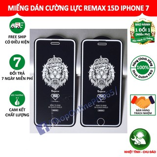 Miếng dán cường lực remax 15d iphone 7 - màu trắng