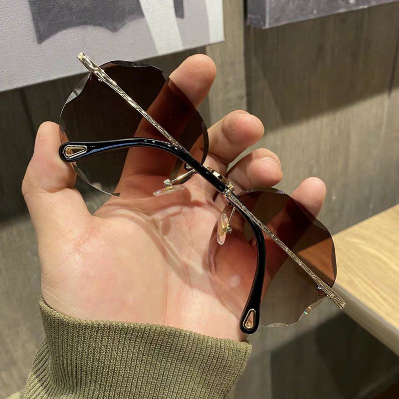 Sang Trọng Kính Mát Gọng Kim Loại Phong Cách Retro Thời Trang Cho Nữ | BigBuy360 - bigbuy360.vn
