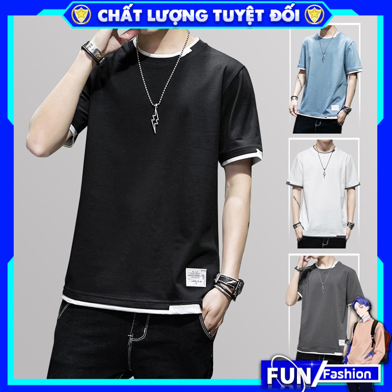 Áo thun nam UNIFUN Áo tay lỡ nam mã TT5 Áo tay lỡ nam form rộng thể thao cộc tay đẹp ngắn tay tập gym vải cotton