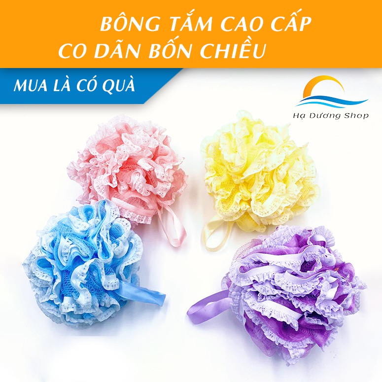 [FLASH SALE 3 NGÀY] Bông tắm mềm HADU tạo bọt tốt sạch bẩn an toàn cho da - Hạ Dương Shop