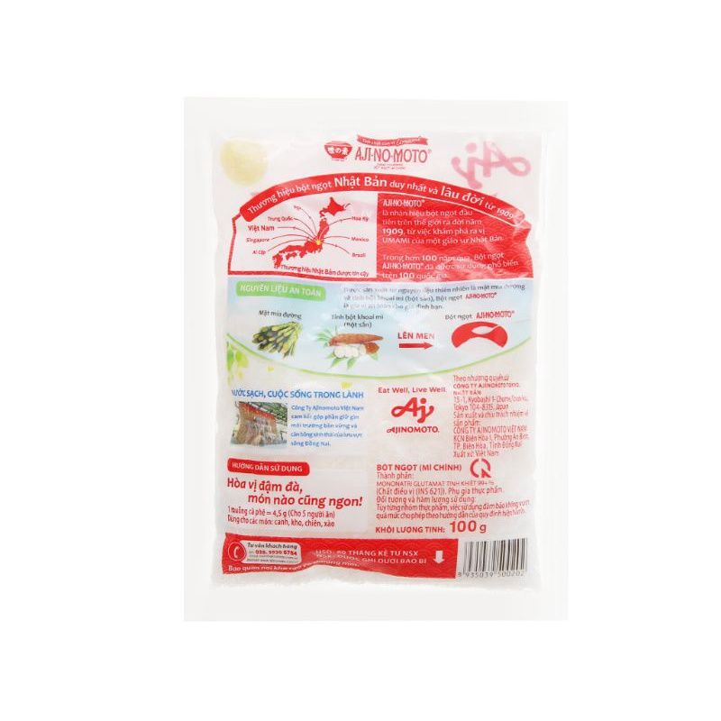 Bột Ngọt Ajinomoto Gói 100g/140g