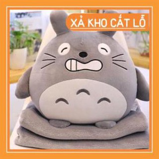 [XẢ KHO] Chăn Gối Mềm Totoro Văn Phòng (CÓ ẢNH THẬT)