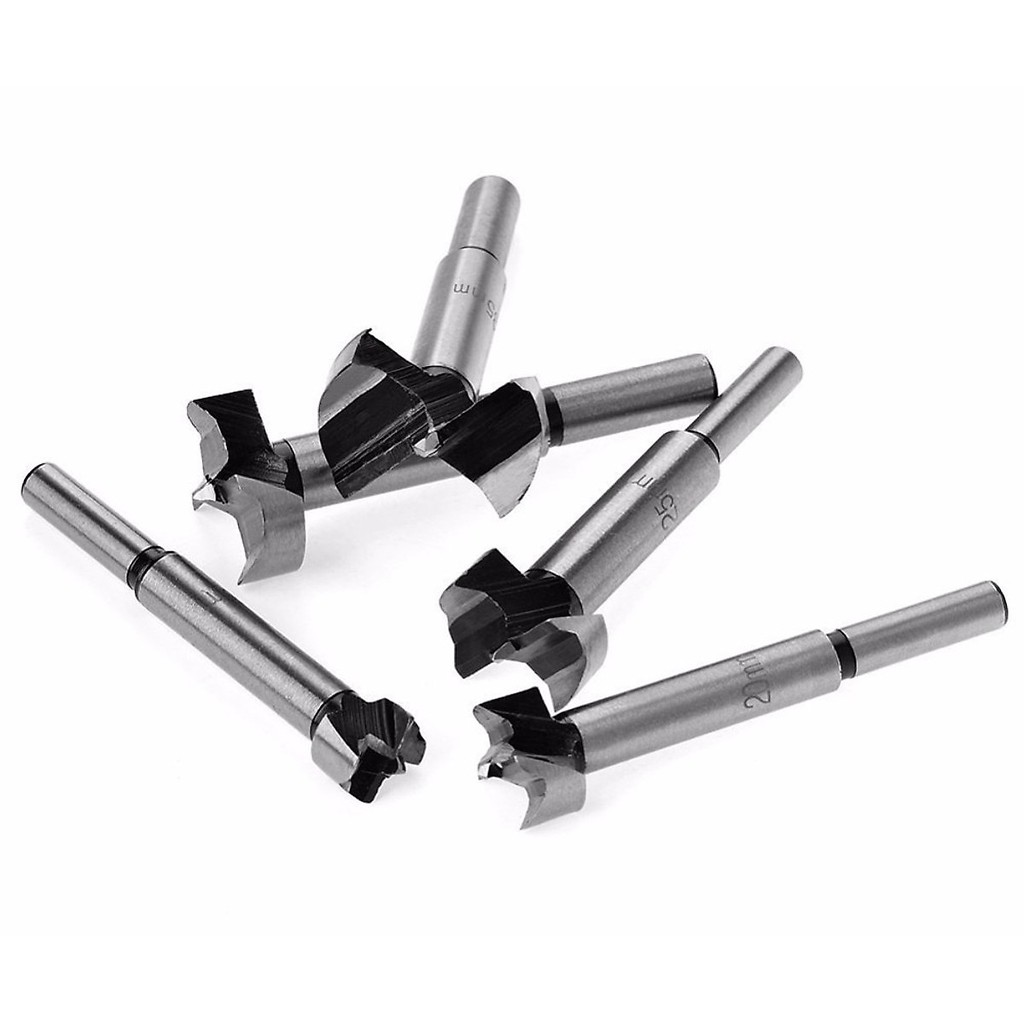 Bộ 5 mũi khoan khoét lỗ gỗ, nhựa, thạch cao đường kính từ 15 đến 35mm - HV Store 155